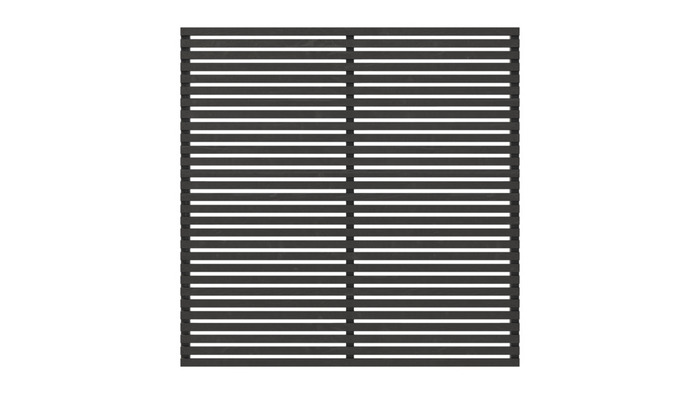 Levegg svart grunnet 180 x 180 cm